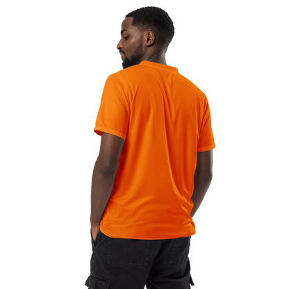 Michigan Upper Peninsula Soccer Jersey (w/ UP Outline) | Unisex - Safety Orange