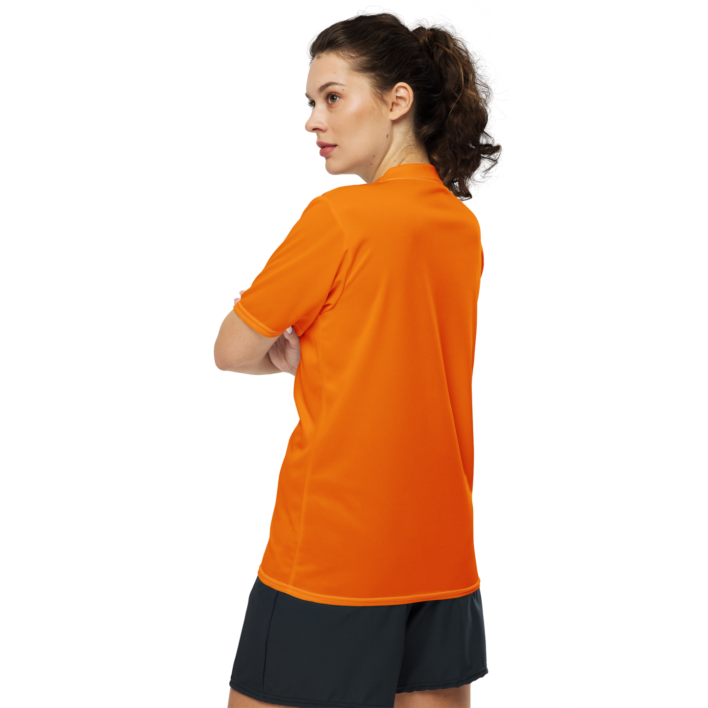 Michigan Upper Peninsula Soccer Jersey (w/ UP Outline) | Unisex - Safety Orange