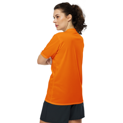 Michigan Upper Peninsula Soccer Jersey (w/ UP Outline) | Unisex - Safety Orange