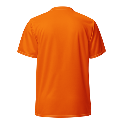 Michigan Upper Peninsula Soccer Jersey (w/ UP Outline) | Unisex - Safety Orange