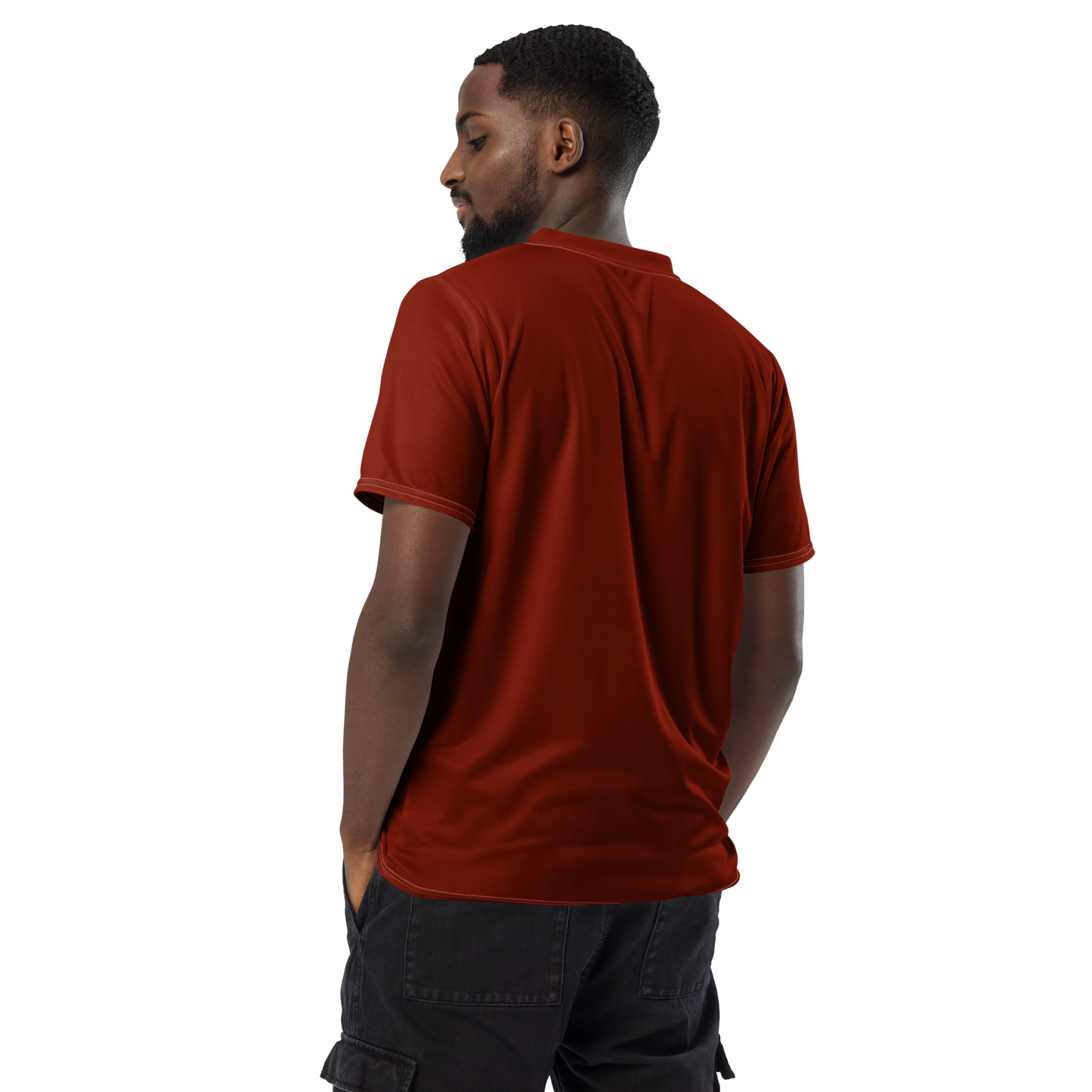 Michigan Upper Peninsula Soccer Jersey (w/ UP Outline) | Unisex - Cherryland Red