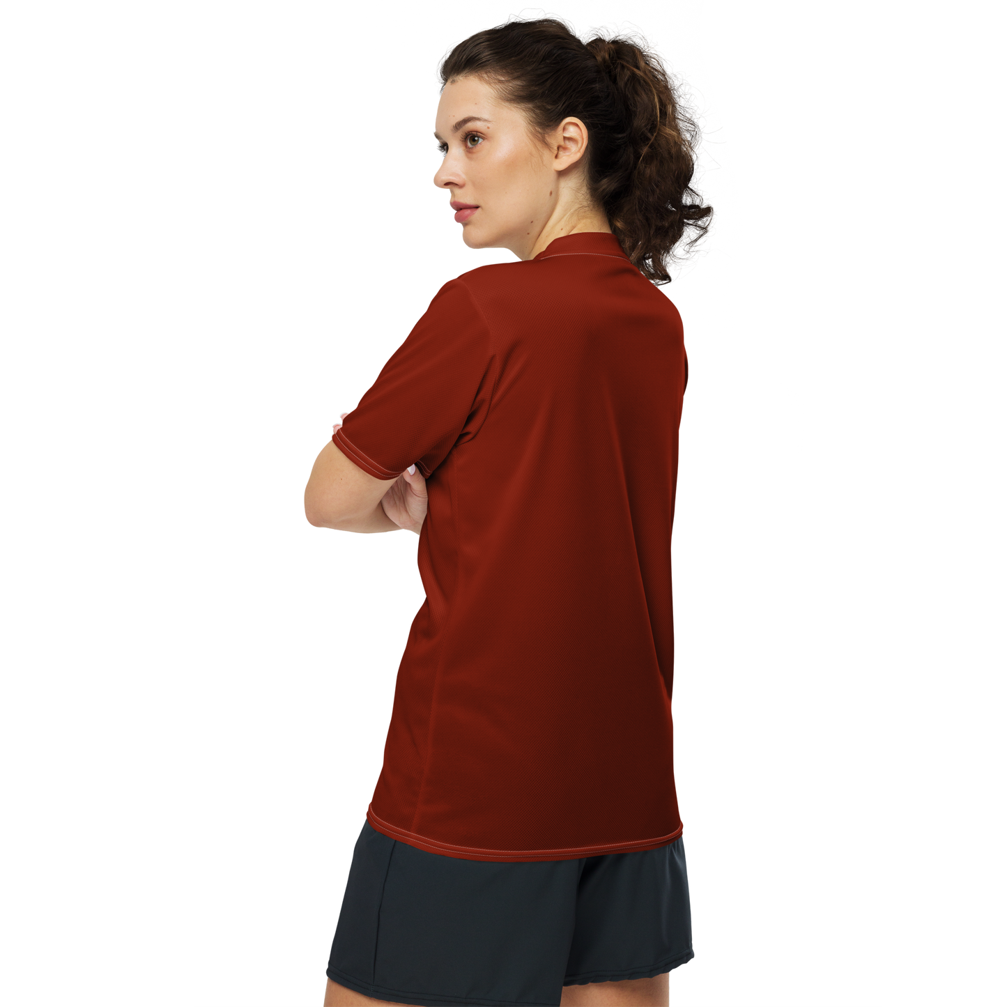 Michigan Upper Peninsula Soccer Jersey (w/ UP Outline) | Unisex - Cherryland Red