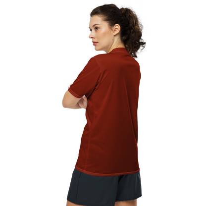 Michigan Upper Peninsula Soccer Jersey (w/ UP Outline) | Unisex - Cherryland Red