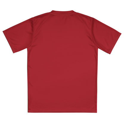 Michigan Upper Peninsula Soccer Jersey (w/ UP Outline) | Unisex - Thimbleberry Red