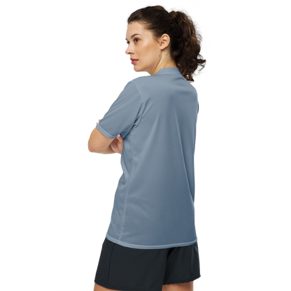 Michigan Upper Peninsula Soccer Jersey (w/ UP Outline) | Unisex - B-24 Grey