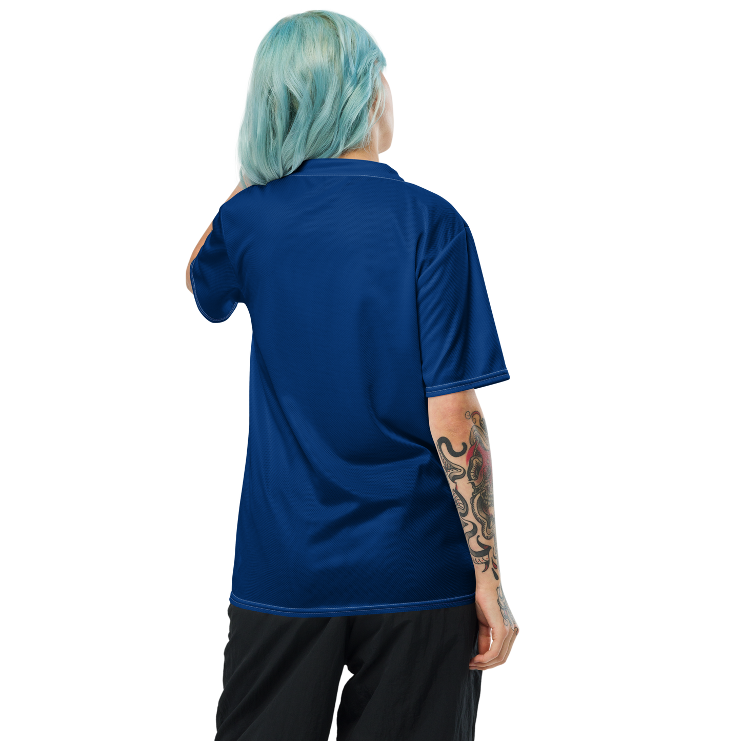 Michigan Upper Peninsula Soccer Jersey (w/ UP Outline) | Unisex - Dearborn Blue