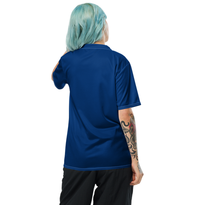 Michigan Upper Peninsula Soccer Jersey (w/ UP Outline) | Unisex - Dearborn Blue