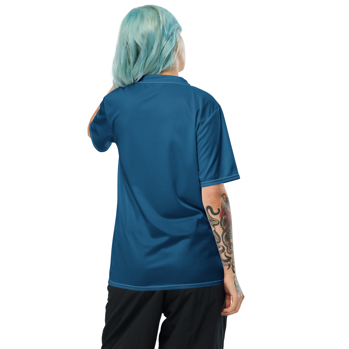 Michigan Upper Peninsula Soccer Jersey (w/ UP Outline) | Unisex - Blueberry