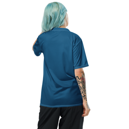 Michigan Upper Peninsula Soccer Jersey (w/ UP Outline) | Unisex - Blueberry