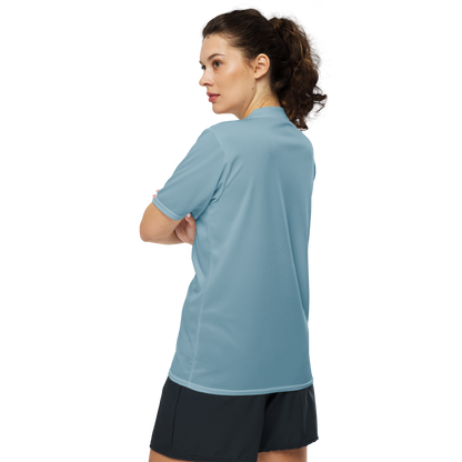 Michigan Upper Peninsula Soccer Jersey (w/ UP Outline) | Unisex - Opal Blue