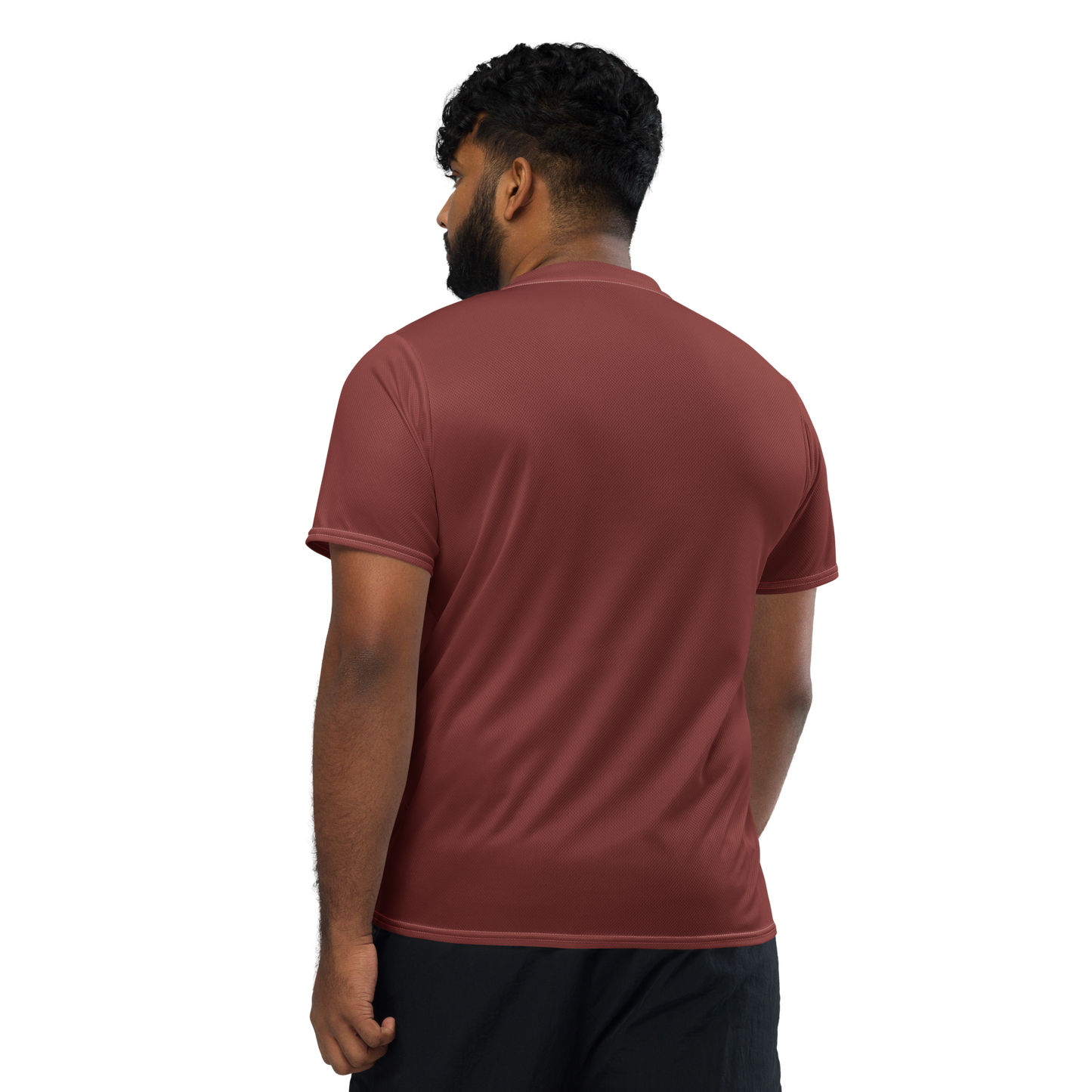 Michigan Upper Peninsula Soccer Jersey (w/ UP Outline) | Unisex - Ore Dock Red