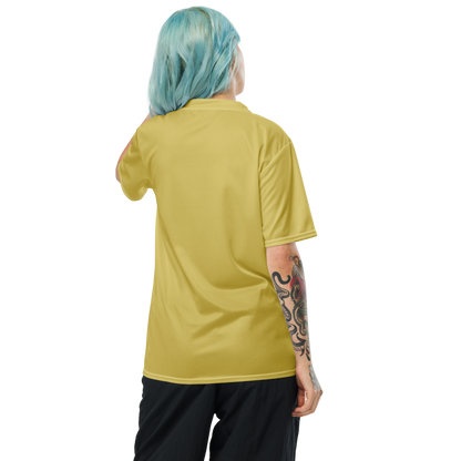 Michigan Upper Peninsula Soccer Jersey (w/ UP Outline) | Unisex - Plum Yellow