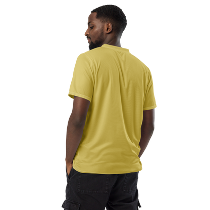 Michigan Upper Peninsula Soccer Jersey (w/ UP Outline) | Unisex - Plum Yellow