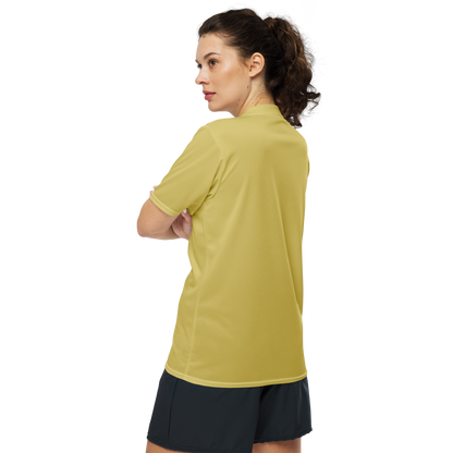 Michigan Upper Peninsula Soccer Jersey (w/ UP Outline) | Unisex - Plum Yellow