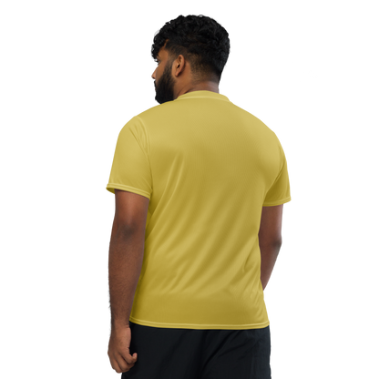 Michigan Upper Peninsula Soccer Jersey (w/ UP Outline) | Unisex - Plum Yellow