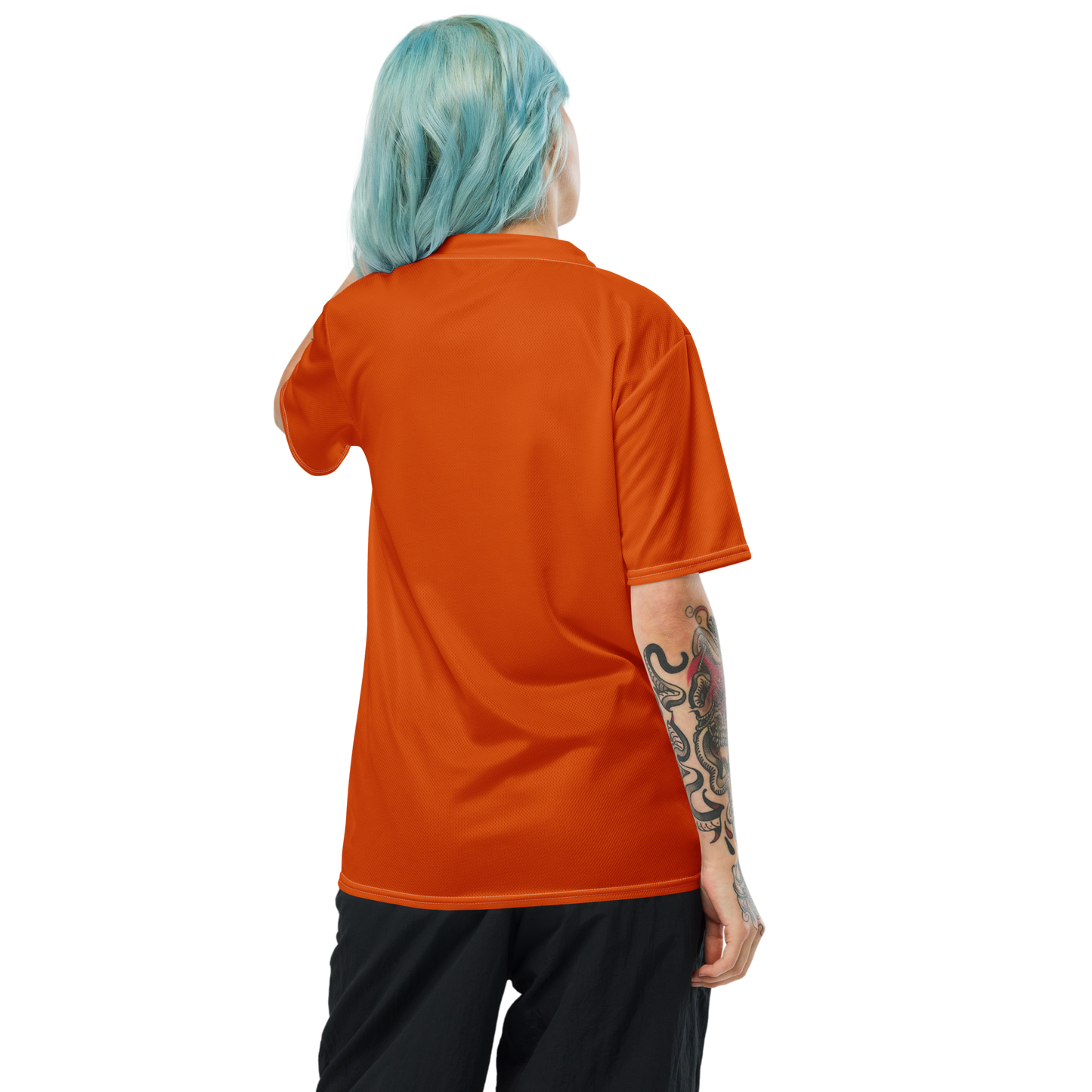 Michigan Upper Peninsula Soccer Jersey (w/ UP Outline) | Unisex - Maple Leaf Orange