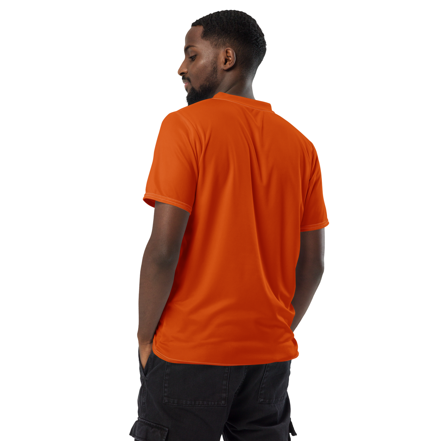 Michigan Upper Peninsula Soccer Jersey (w/ UP Outline) | Unisex - Maple Leaf Orange