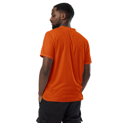 Michigan Upper Peninsula Soccer Jersey (w/ UP Outline) | Unisex - Maple Leaf Orange