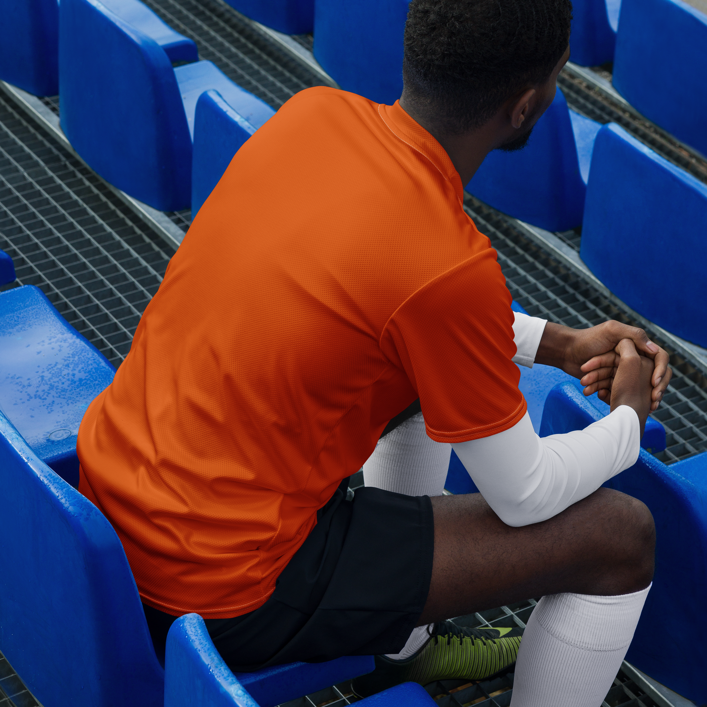 Michigan Upper Peninsula Soccer Jersey (w/ UP Outline) | Unisex - Maple Leaf Orange