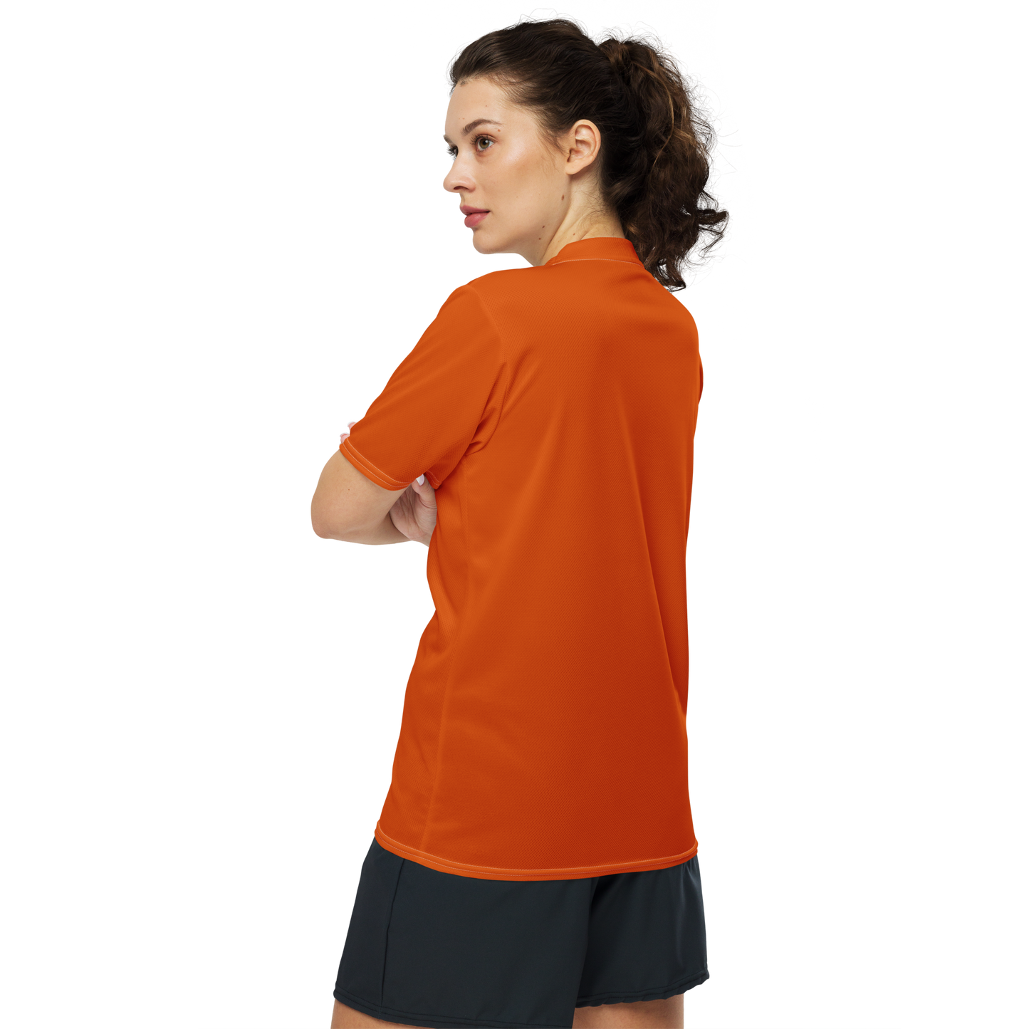 Michigan Upper Peninsula Soccer Jersey (w/ UP Outline) | Unisex - Maple Leaf Orange