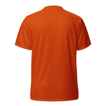 Michigan Upper Peninsula Soccer Jersey (w/ UP Outline) | Unisex - Maple Leaf Orange