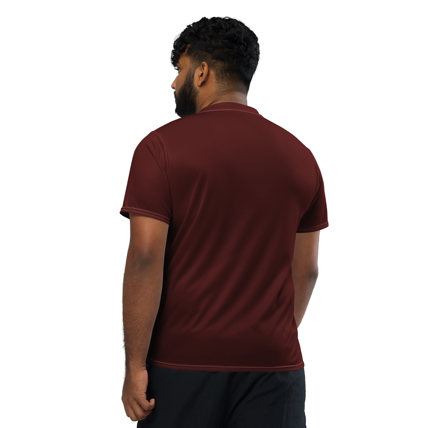 Michigan Upper Peninsula Soccer Jersey (w/ UP Outline) | Unisex - Cherrywood Color