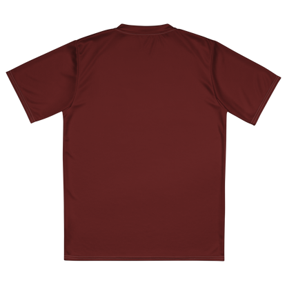 Michigan Upper Peninsula Soccer Jersey (w/ UP Outline) | Unisex - Cherrywood Color