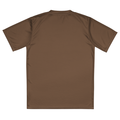 Michigan Upper Peninsula Soccer Jersey (w/ UP Outline) | Unisex - Coffee Color