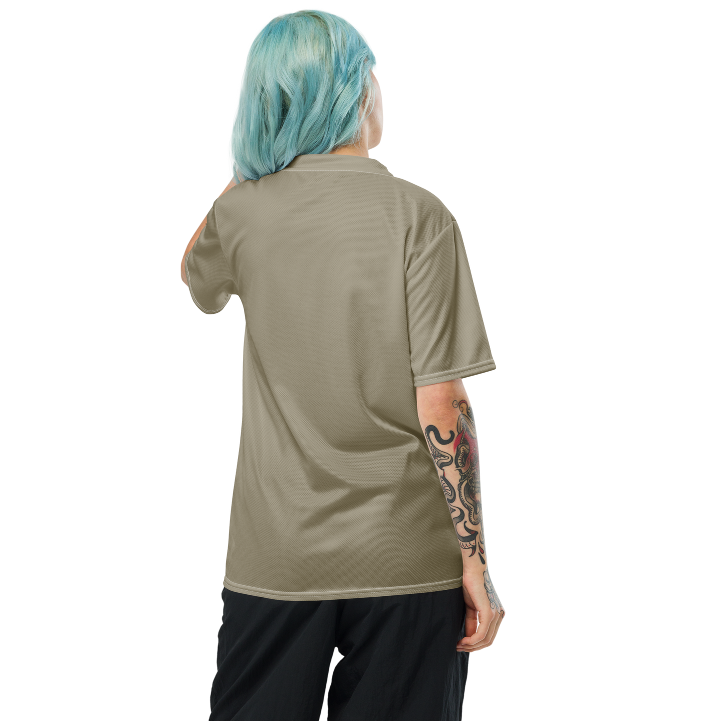 Michigan Upper Peninsula Soccer Jersey (w/ UP Outline) | Unisex - Petoskey Stone Beige