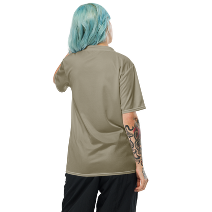 Michigan Upper Peninsula Soccer Jersey (w/ UP Outline) | Unisex - Petoskey Stone Beige