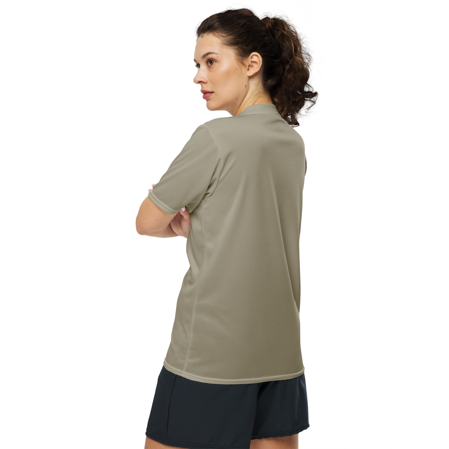 Michigan Upper Peninsula Soccer Jersey (w/ UP Outline) | Unisex - Petoskey Stone Beige