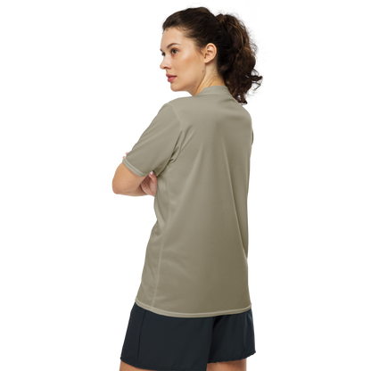 Michigan Upper Peninsula Soccer Jersey (w/ UP Outline) | Unisex - Petoskey Stone Beige