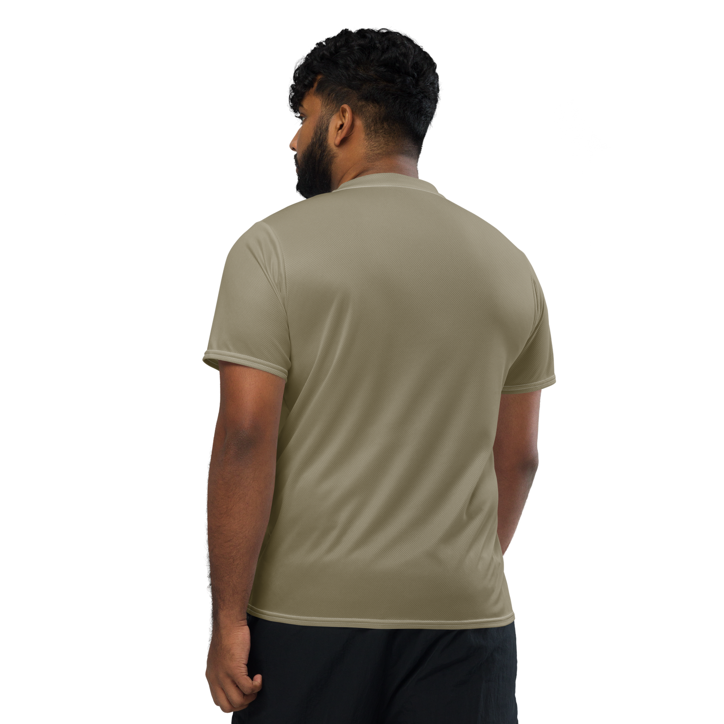 Michigan Upper Peninsula Soccer Jersey (w/ UP Outline) | Unisex - Petoskey Stone Beige