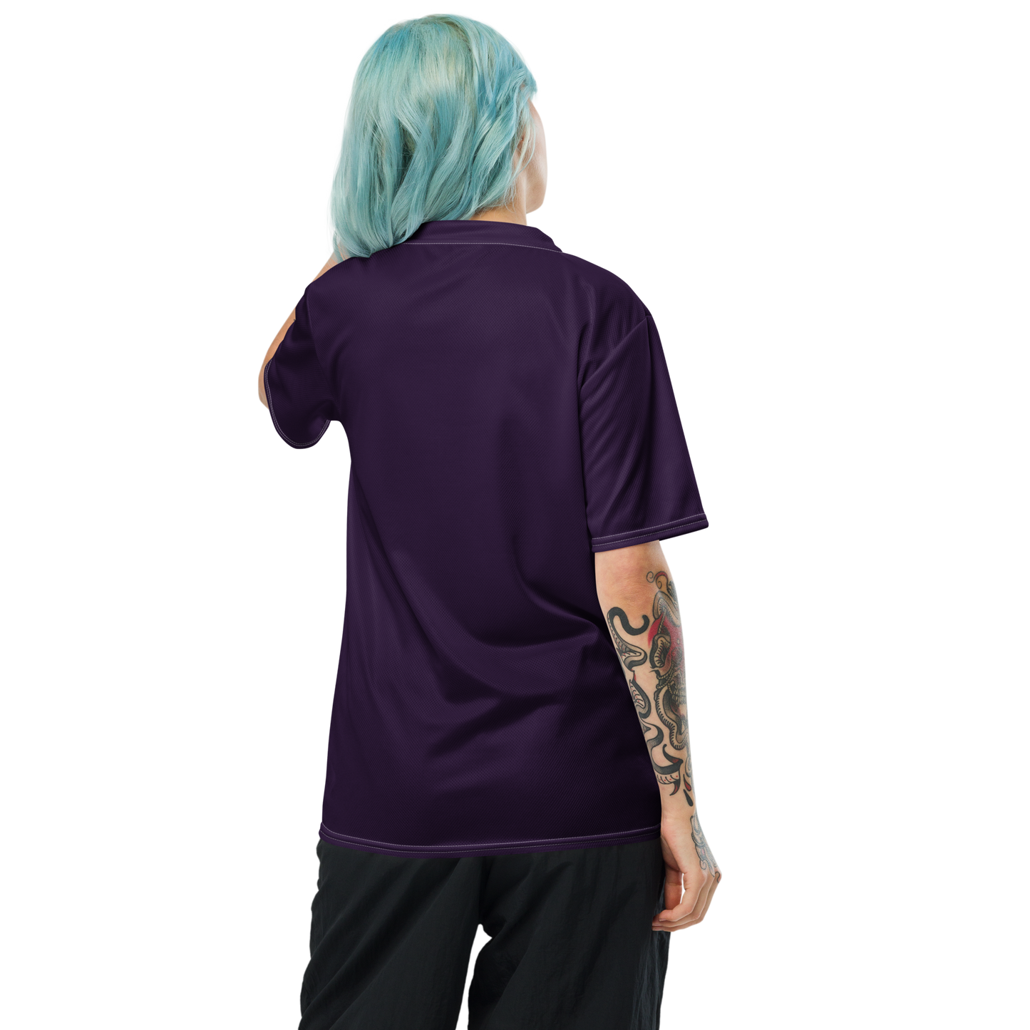 Michigan Upper Peninsula Soccer Jersey (w/ UP Outline) | Unisex - Blackcurrant