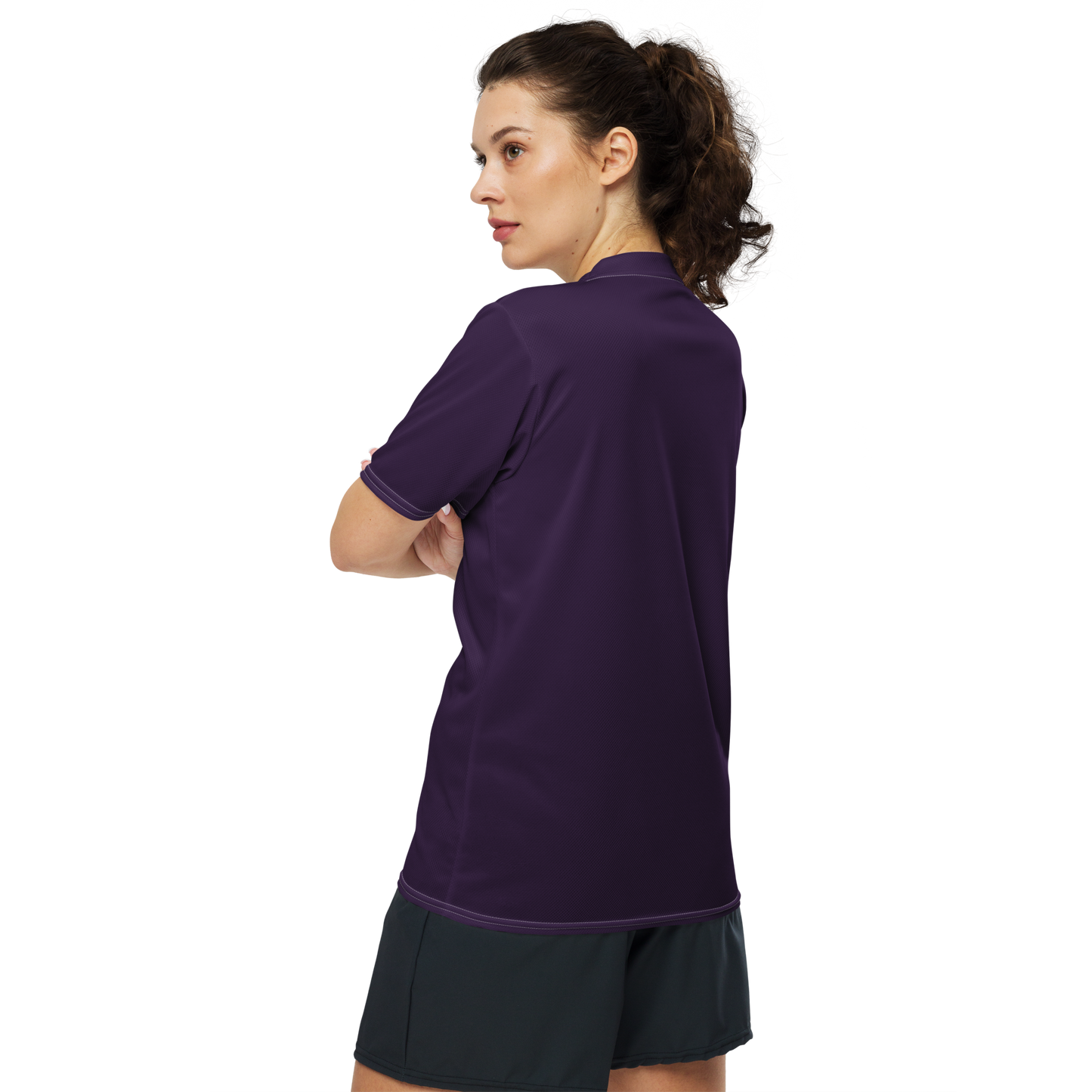 Michigan Upper Peninsula Soccer Jersey (w/ UP Outline) | Unisex - Blackcurrant