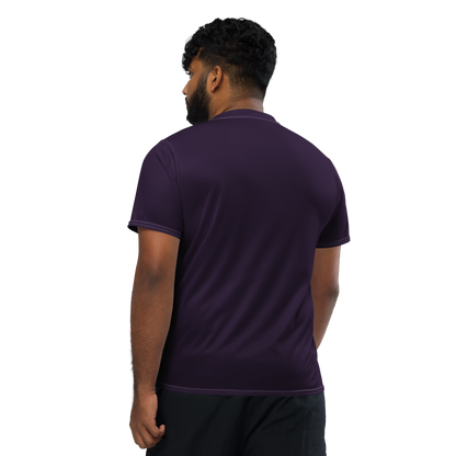 Michigan Upper Peninsula Soccer Jersey (w/ UP Outline) | Unisex - Blackcurrant