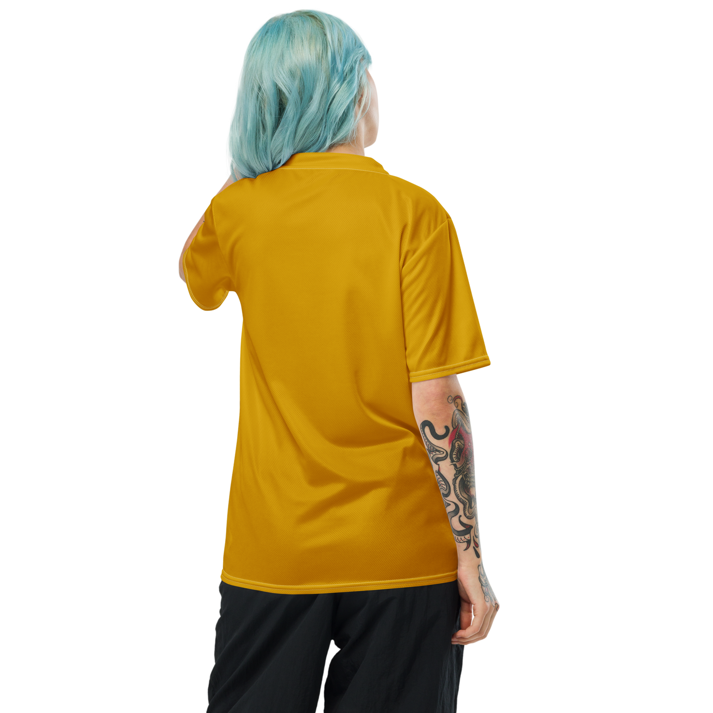 Michigan Upper Peninsula Soccer Jersey (w/ UP Outline) | Unisex - Gold