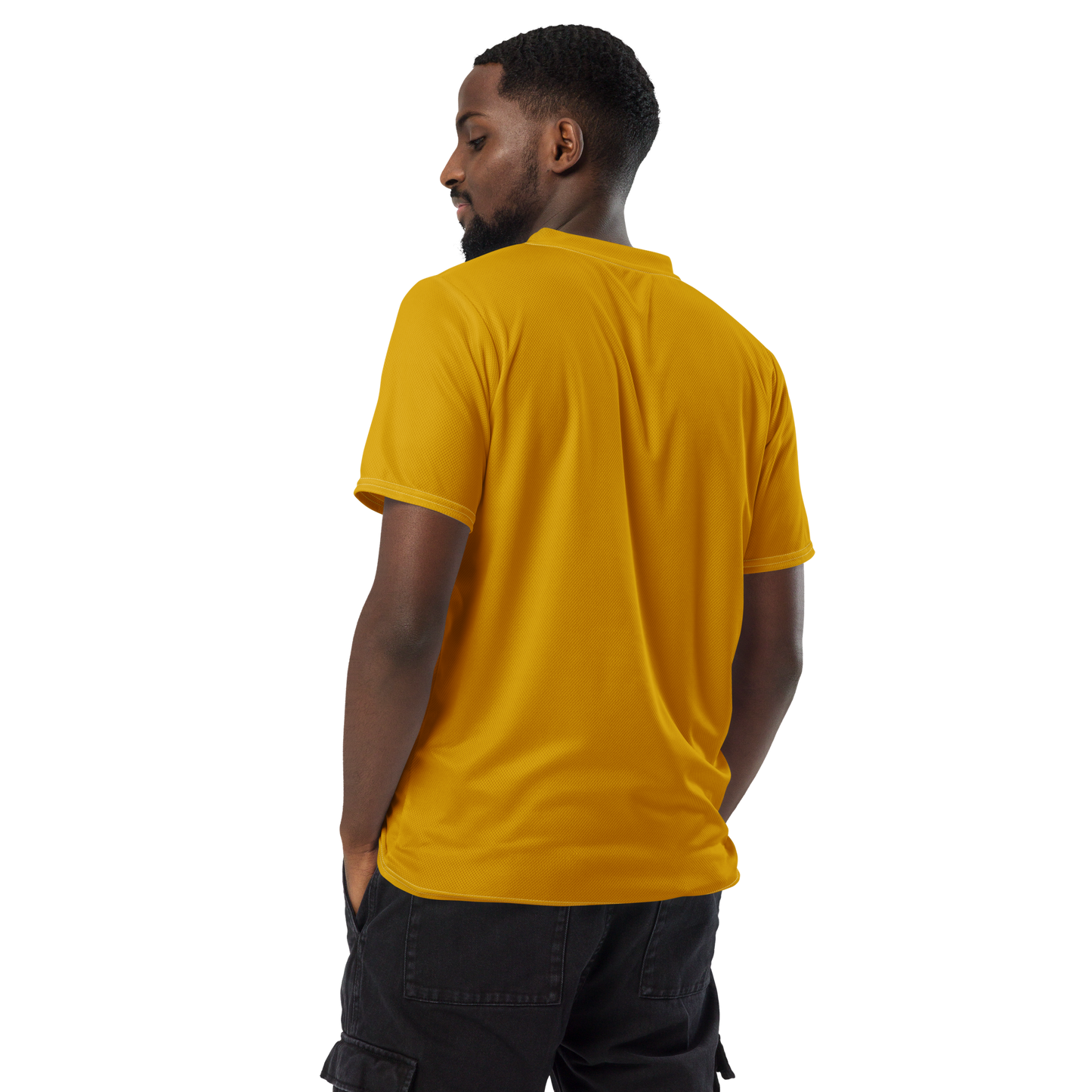 Michigan Upper Peninsula Soccer Jersey (w/ UP Outline) | Unisex - Gold