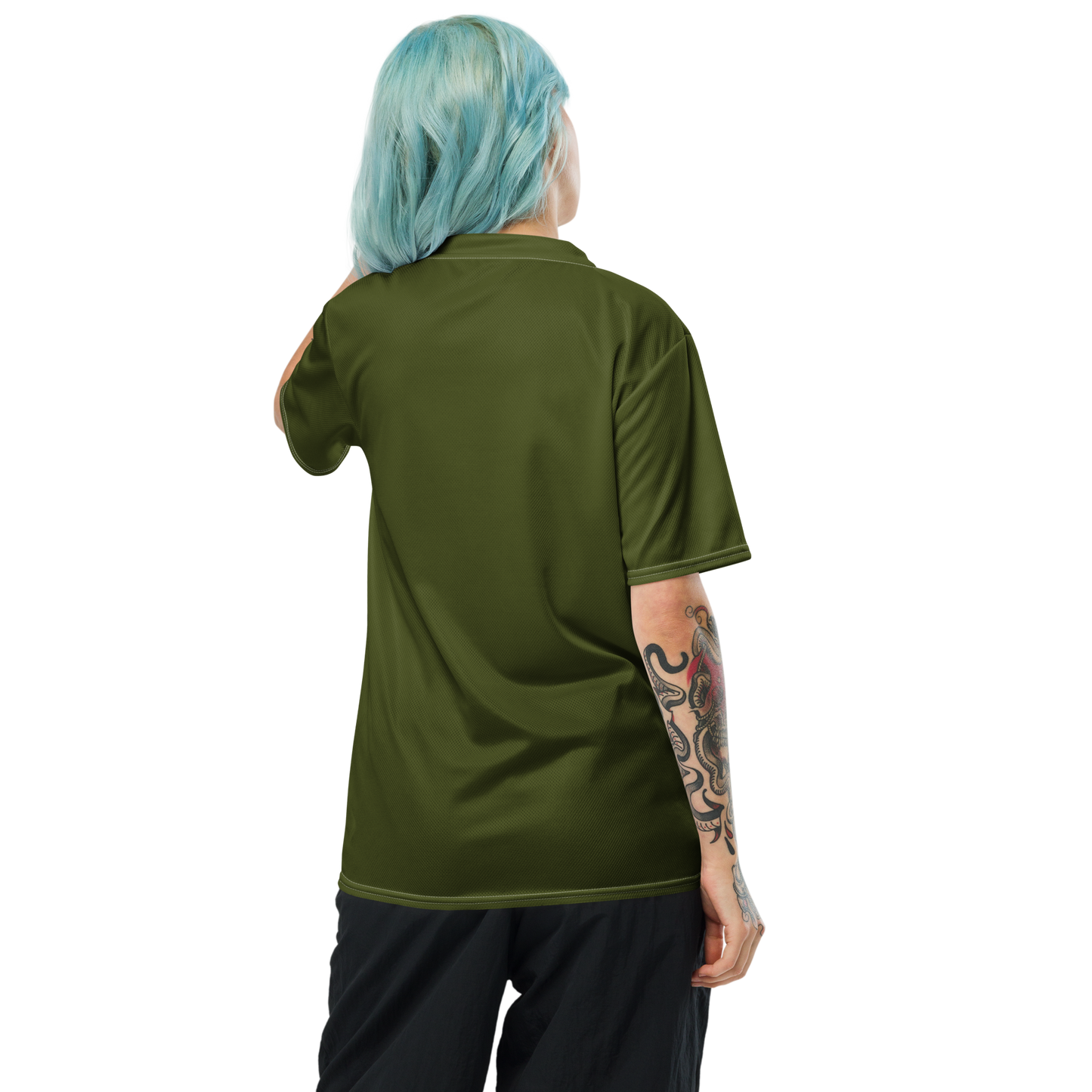 Michigan Upper Peninsula Soccer Jersey (w/ UP Outline) | Unisex - Army Green