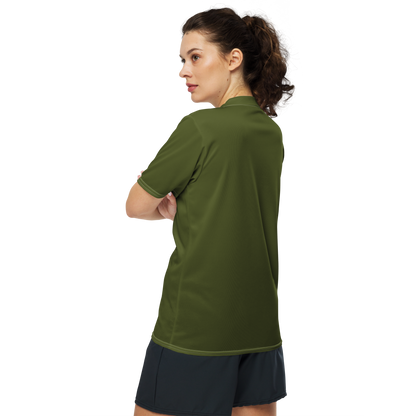 Michigan Upper Peninsula Soccer Jersey (w/ UP Outline) | Unisex - Army Green