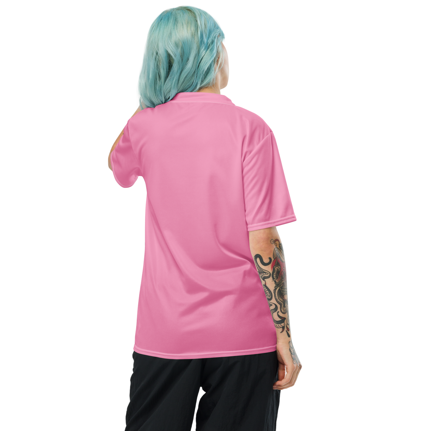 Michigan Upper Peninsula Soccer Jersey (w/ UP Outline) | Unisex - '67 Caddie Pink