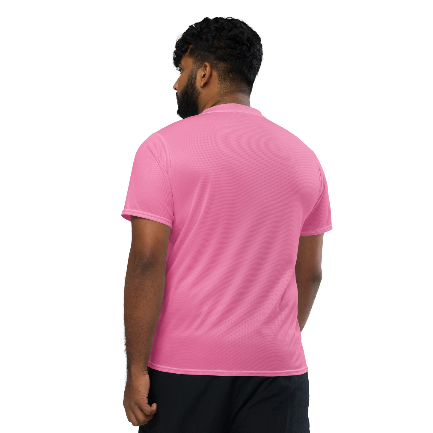 Michigan Upper Peninsula Soccer Jersey (w/ UP Outline) | Unisex - '67 Caddie Pink