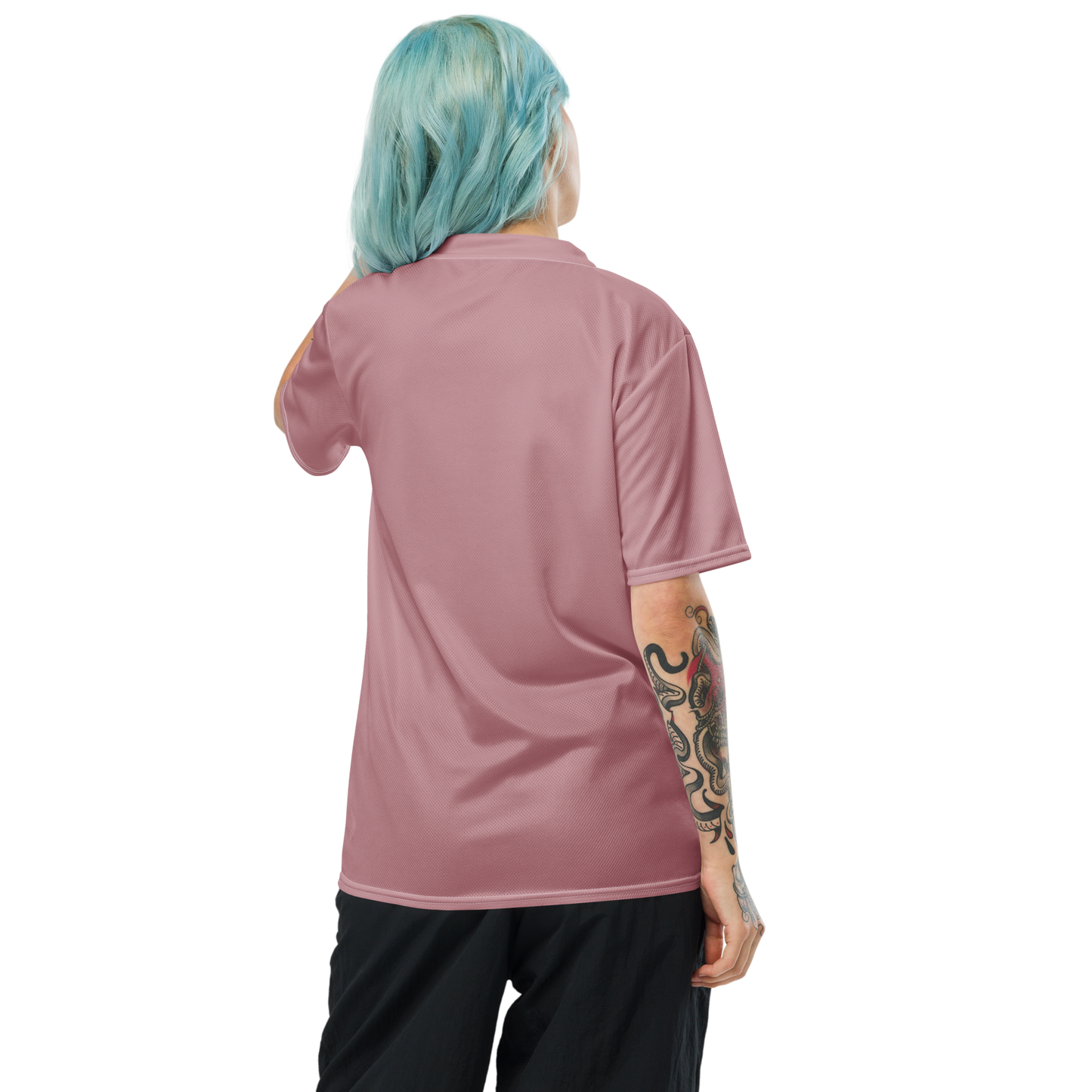 Michigan Upper Peninsula Soccer Jersey (w/ UP Outline) | Unisex - Cherry Blossom Pink