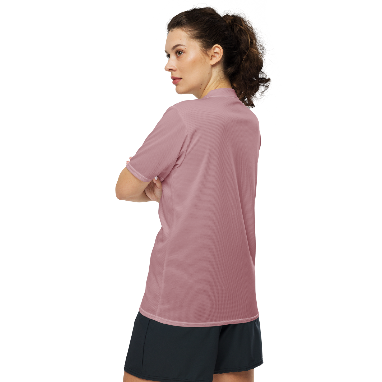 Michigan Upper Peninsula Soccer Jersey (w/ UP Outline) | Unisex - Cherry Blossom Pink