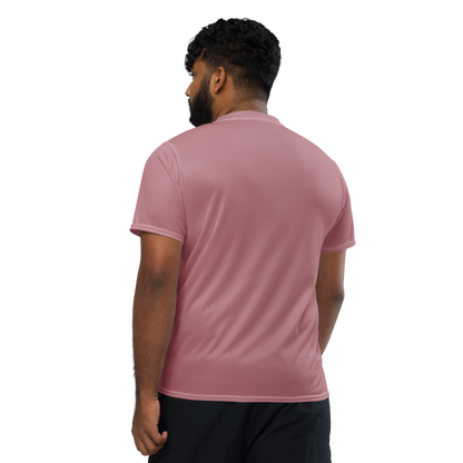 Michigan Upper Peninsula Soccer Jersey (w/ UP Outline) | Unisex - Cherry Blossom Pink