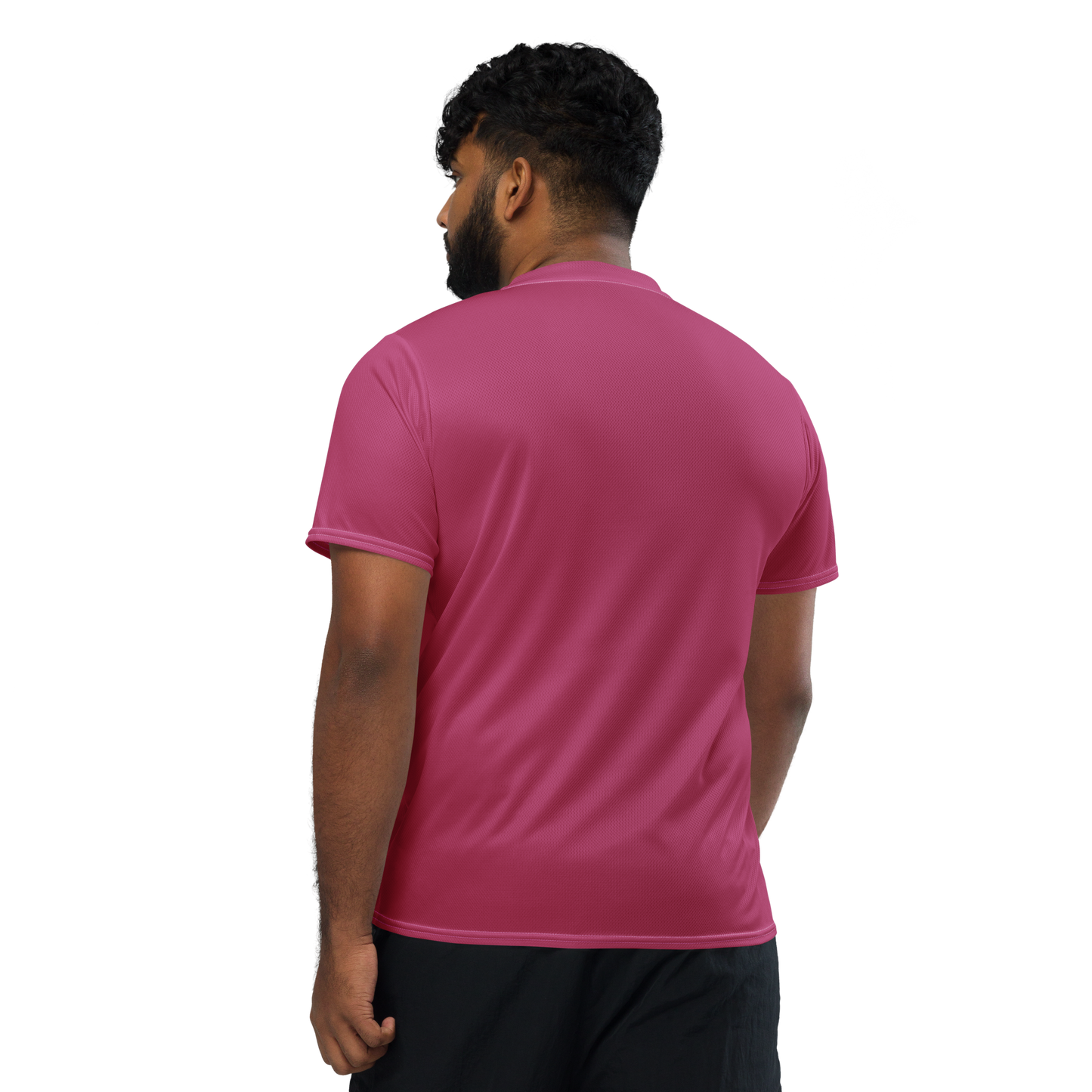 Michigan Upper Peninsula Soccer Jersey (w/ UP Outline) | Unisex - Apple Blossom Pink