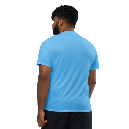 Michigan Upper Peninsula Soccer Jersey (w/ UP Outline) | Unisex - DTW Blue