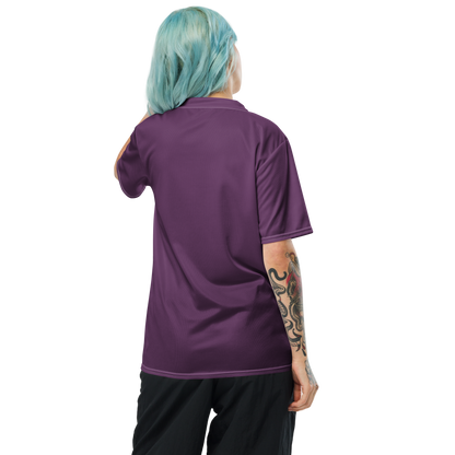 Michigan Upper Peninsula Soccer Jersey (w/ UP Outline) | Unisex - Plum