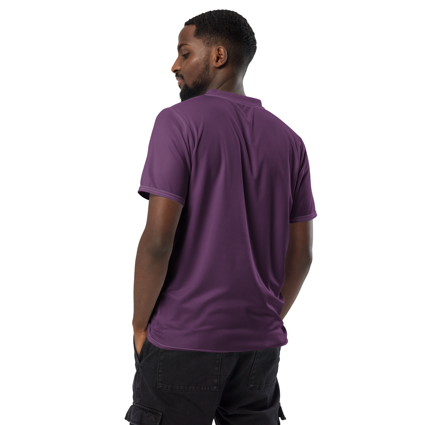 Michigan Upper Peninsula Soccer Jersey (w/ UP Outline) | Unisex - Plum