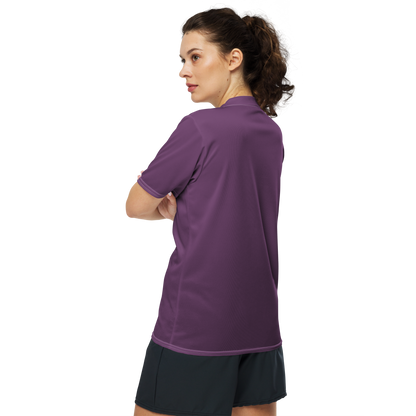 Michigan Upper Peninsula Soccer Jersey (w/ UP Outline) | Unisex - Plum